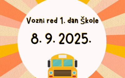 Vozni red autobusa za prvi dan škole