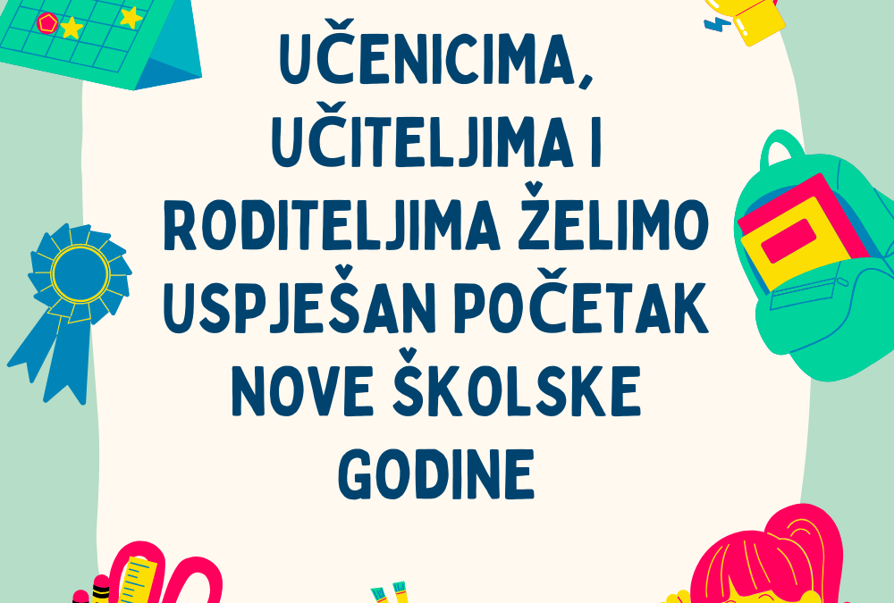 Obavijest o početku nastave u šk. god. 2026./2027.